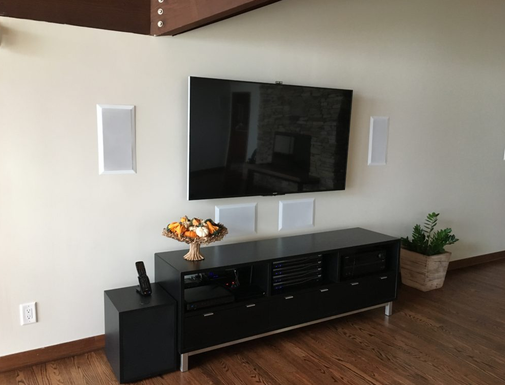 Wall mounted OLED TV