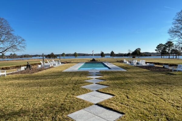 Pool area with sound system