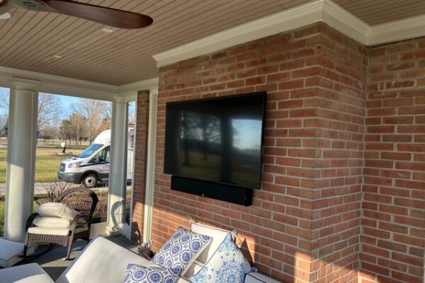 Outdoor TV on Screened Porch