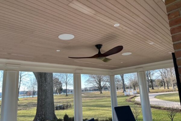 Outdoor in-ceiling speakers