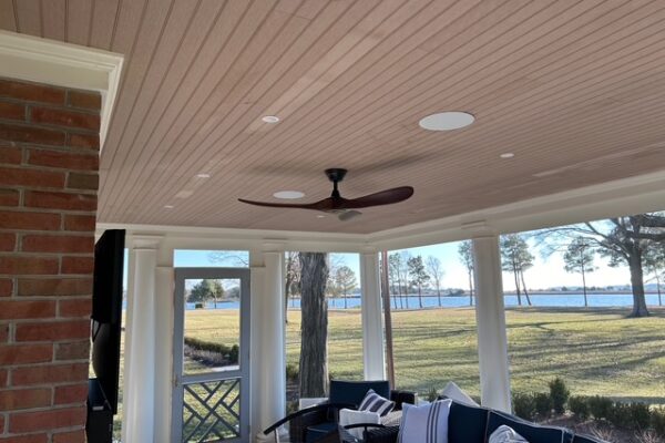 Screened porch outdoor speakers