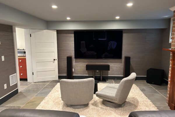 TV off with lights on