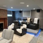 Surround sound speakers and furniture