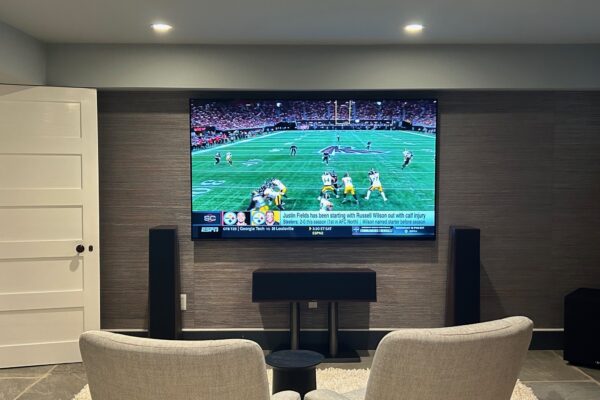 TV and speakers
