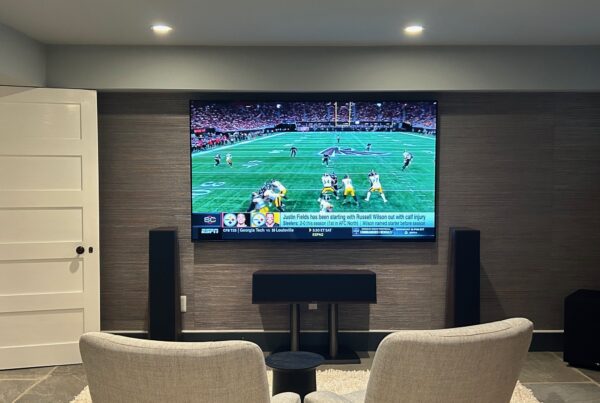 TV and speakers