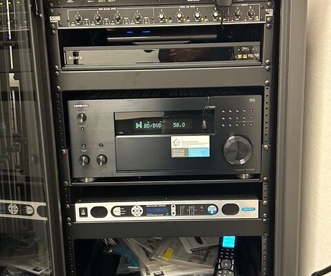 Equipment rack with accessories