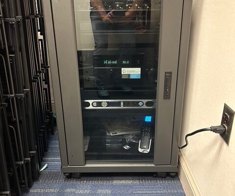 Equipment rack closed