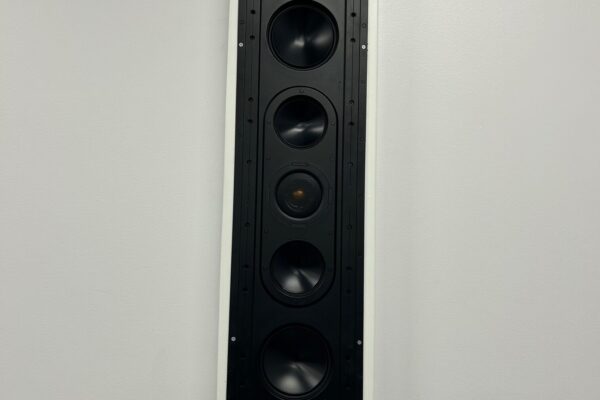Front channel speaker with no grill