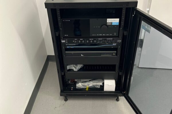 Equipment rack open